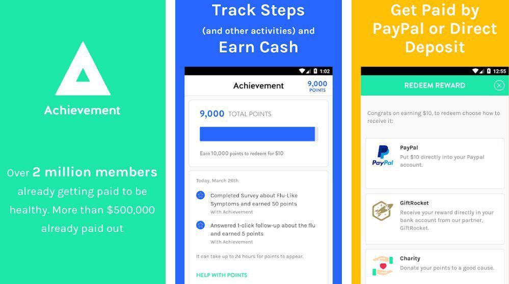 achievement app paypal rewards