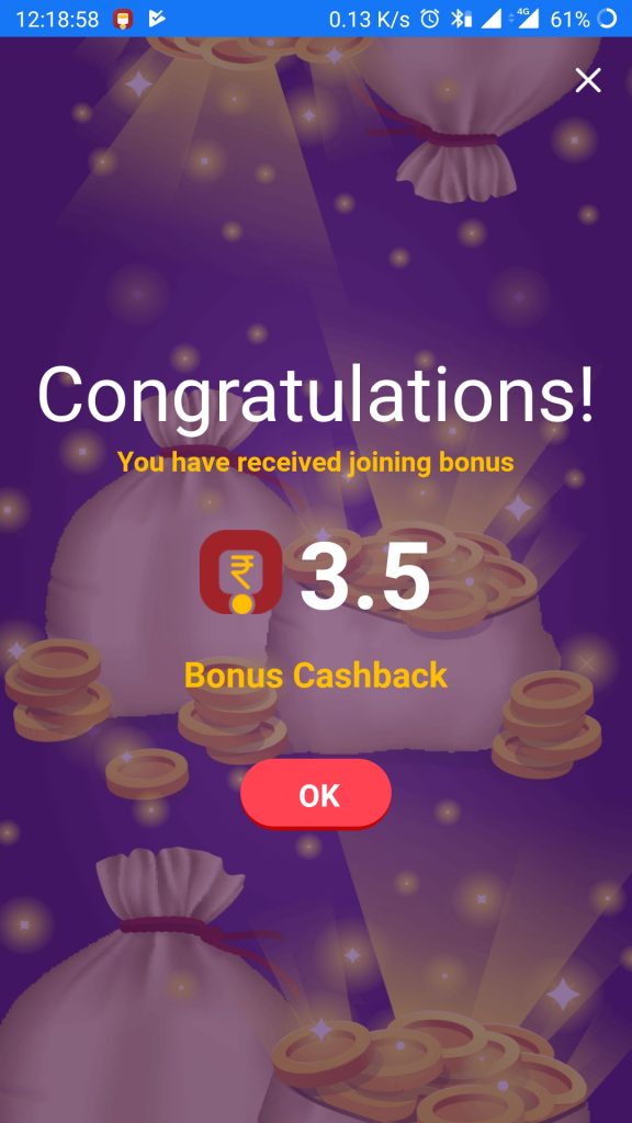 onead app sign up bonus cashback