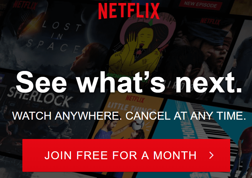 netflix free 1 month
