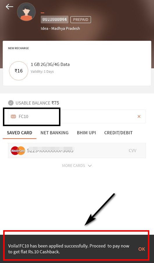 (All Users) Freecharge Cashback Offer – Get Rs.10 Free Recharge