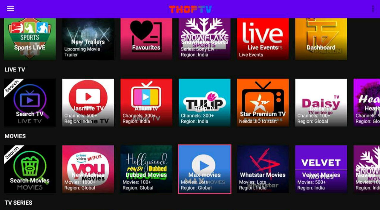 ThopTV APK Download (Watch Web Series, Movies &amp; Live TV for Free) - The  Technical Banda